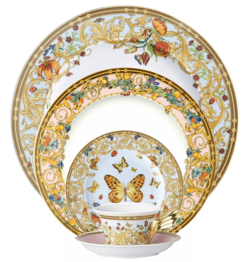 Versace Butterfly Garden 5 Pc Place Setting