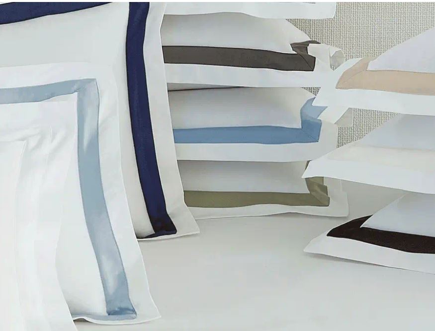 SFERRA Estate White/Navy Continental Sham_SFERRA Estate White/Navy