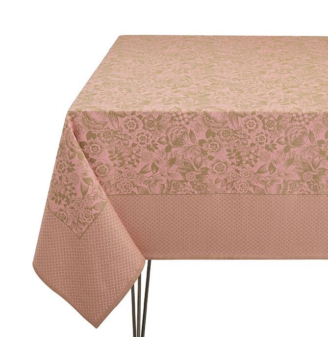 Le Jacquard Francais Osmose Aspen Coated Tablecloth 69" x 98"_le