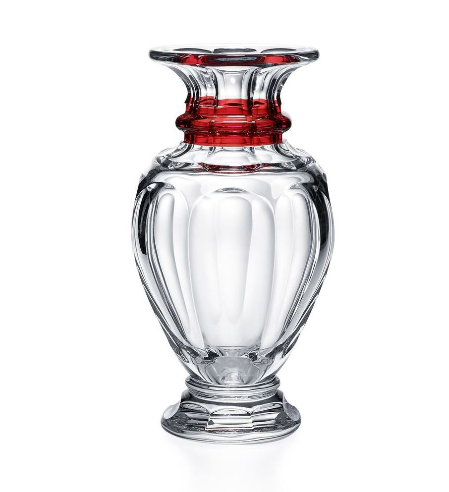 Baccarat Harcourt Red Balustre Vase - Medium_Baccarat Harcourt Balustre ...