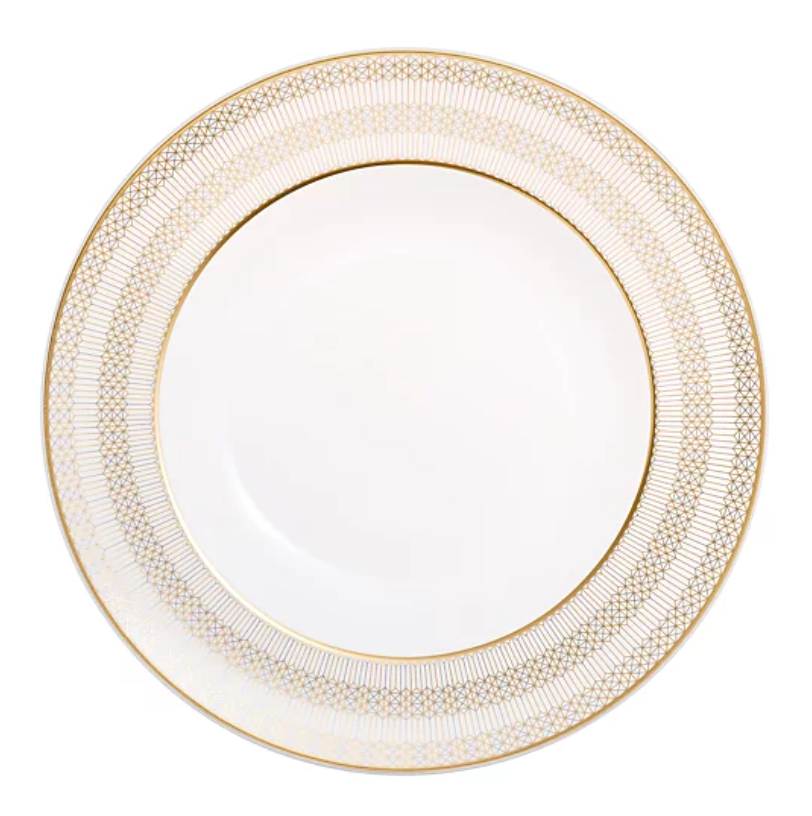 Baccarat クリスタル皿 28cm Baccarat Gold Arcadia Soup Plate - Set 2_Baccarat Arcadia China