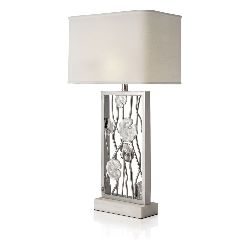 Michael Aram Lily Pad Table Lamp Silvertone