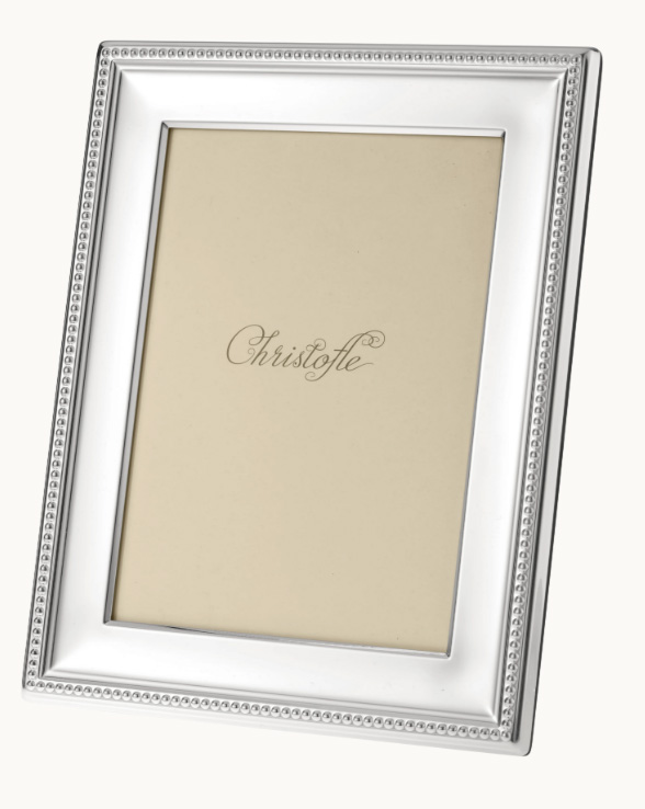 Christofle Perles Silverplate Picture Frame - 9 x 13