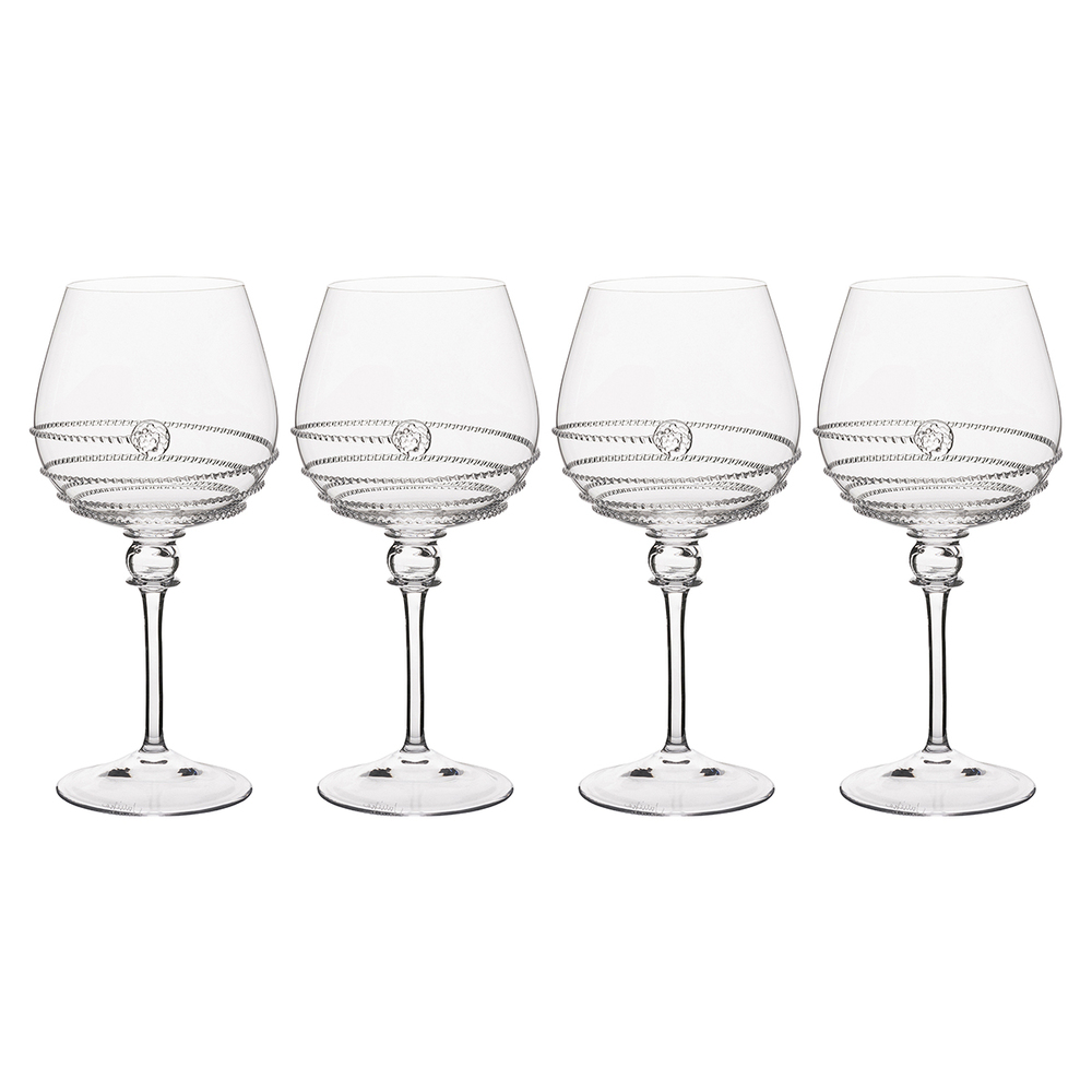 Juliska Amalia Light Body Red Wine Glass Set 4_Juliska Amalia Glassware