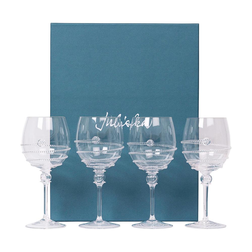 Juliska Amalia Full Body White Wine Glass Set 4_Juliska Amalia
