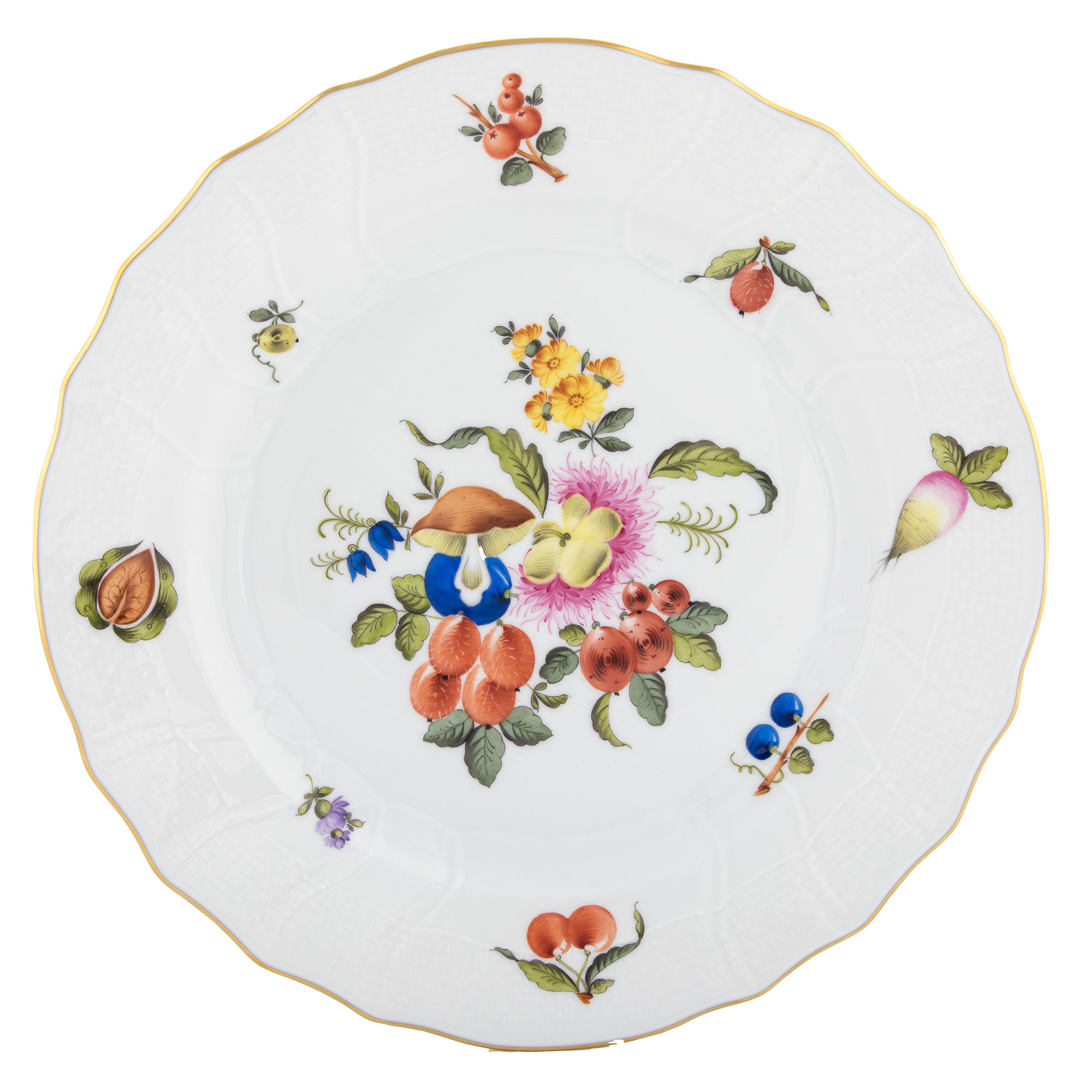 Herend Fruits & Flowers China_Herend Fruits & Flowers Dinner Plates