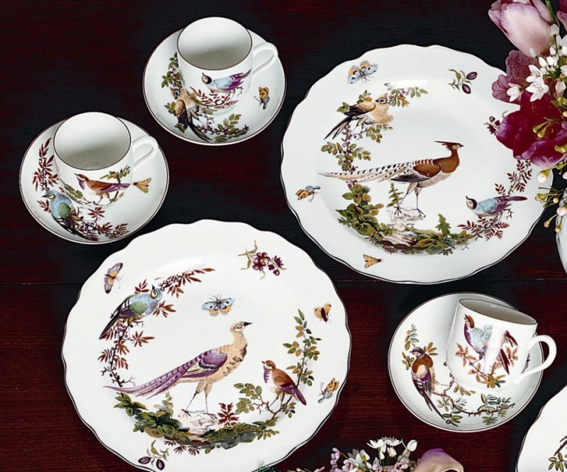 Mottahedeh Chelsea Bird Tea Cup & Saucer
