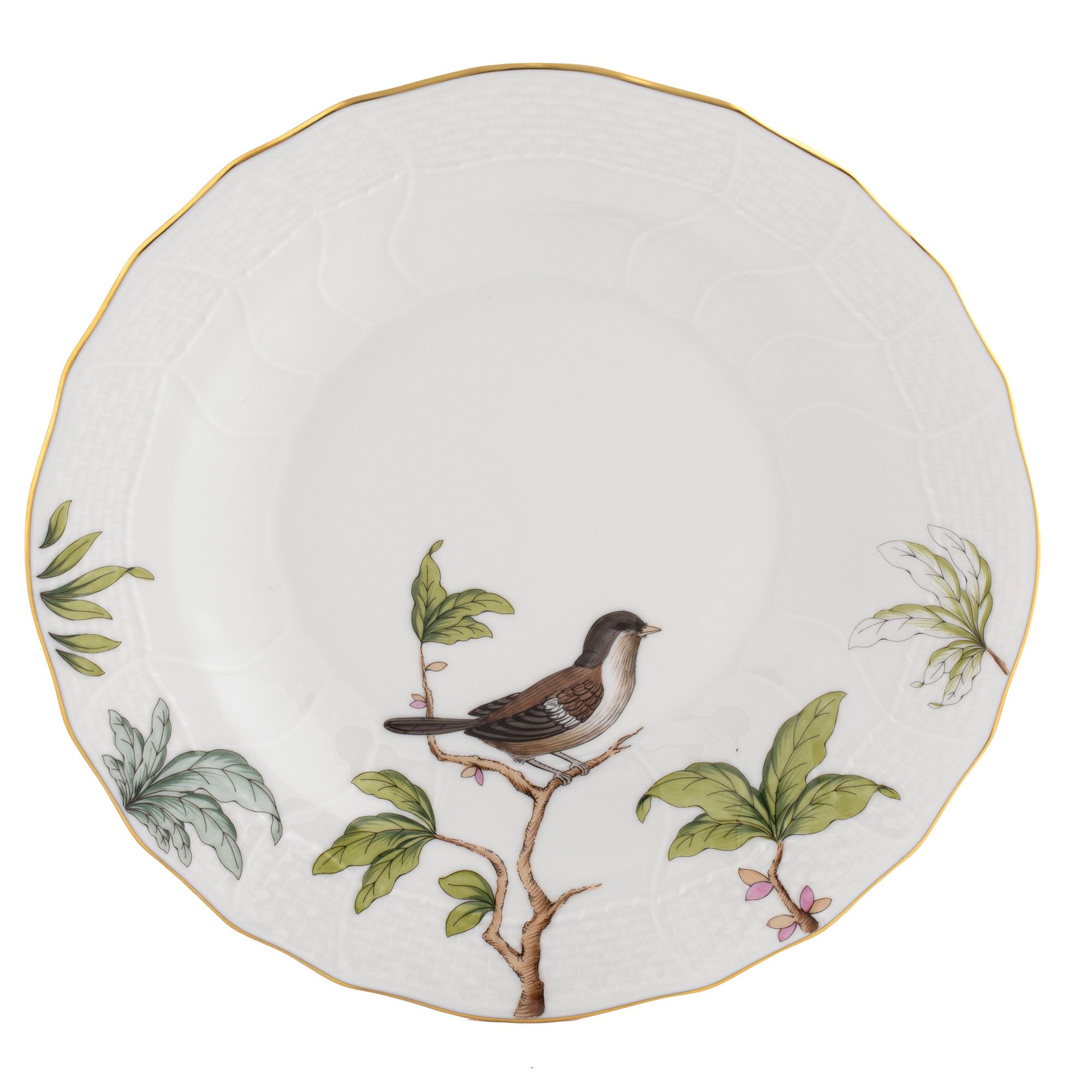 Herend Foret Bird Dessert Plate - Motif 3_Herend Foret Dessert