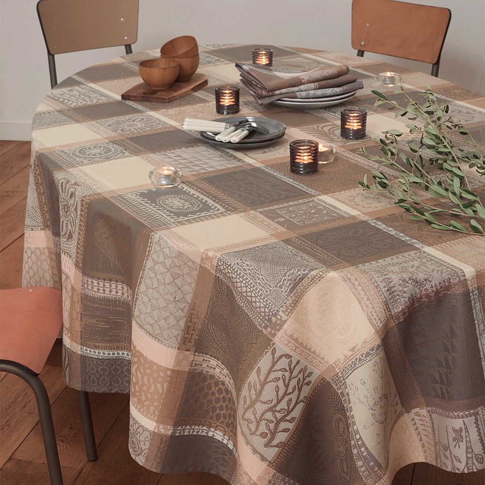 Garnier Thiebaut MILLE WAX ARGILE Tablecloth 45" x 45"