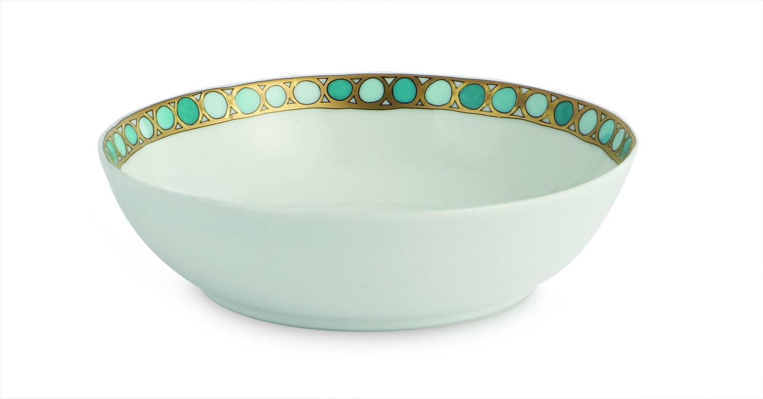 Robert Haviland Syracuse Turquoise Coupe Soup Bowl