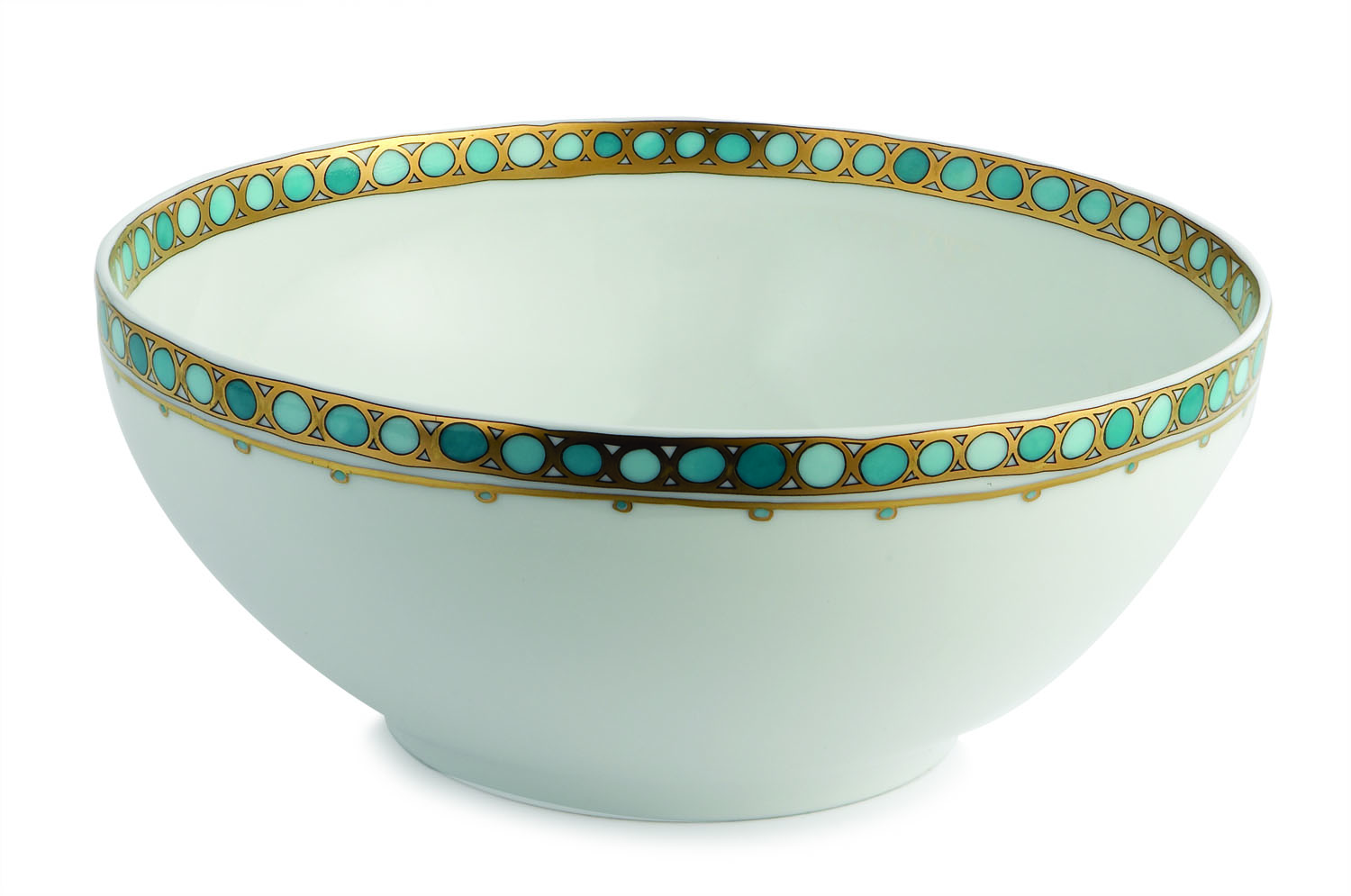 Robert Haviland Syracuse Turquoise Salad Bowl
