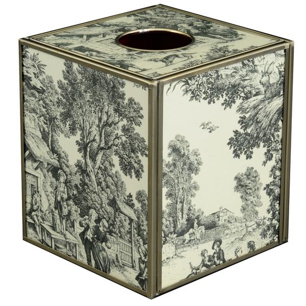JM PIERS Toile Tissue Box Cover