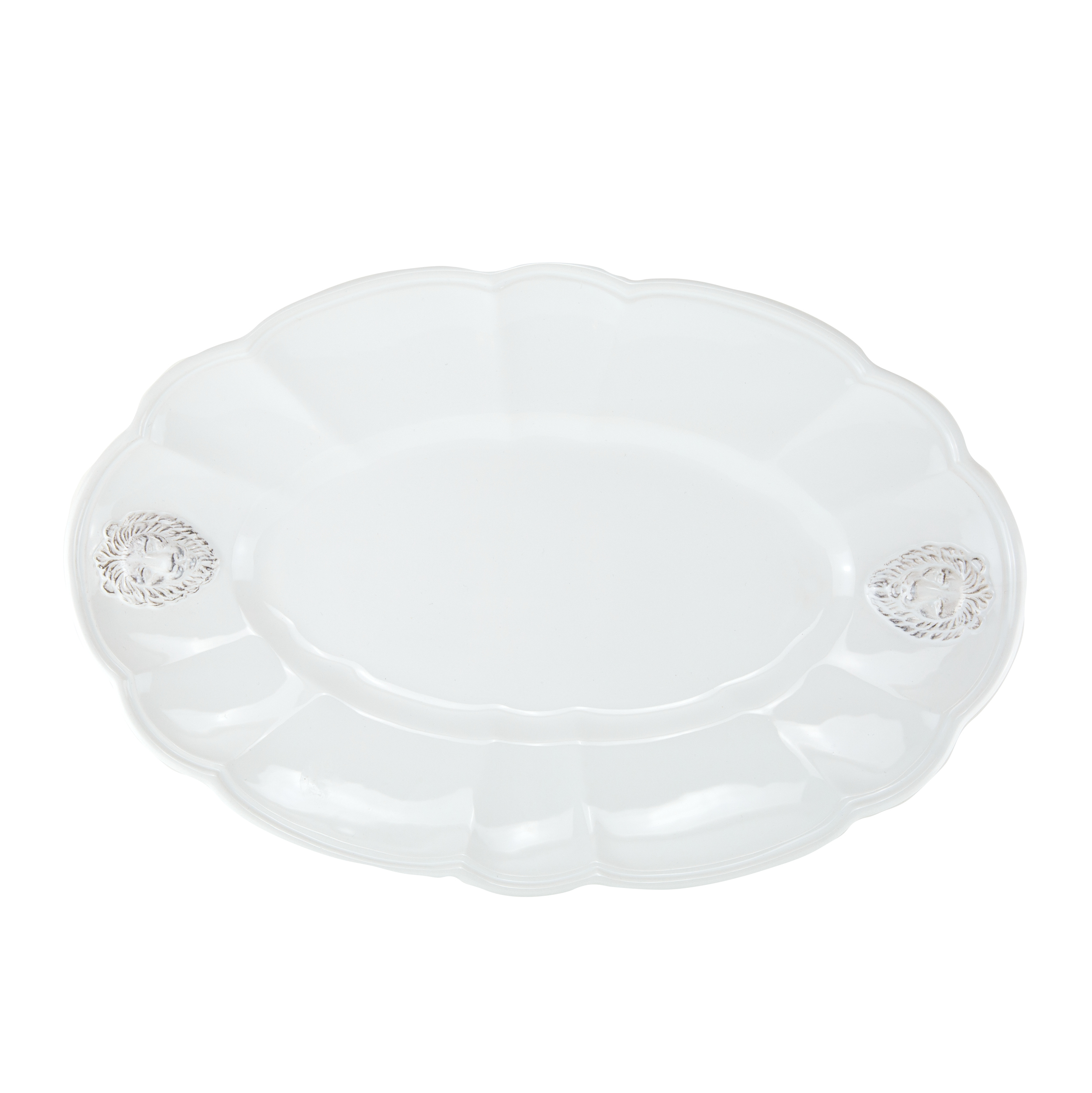 Leone Oval Scalloped Platter