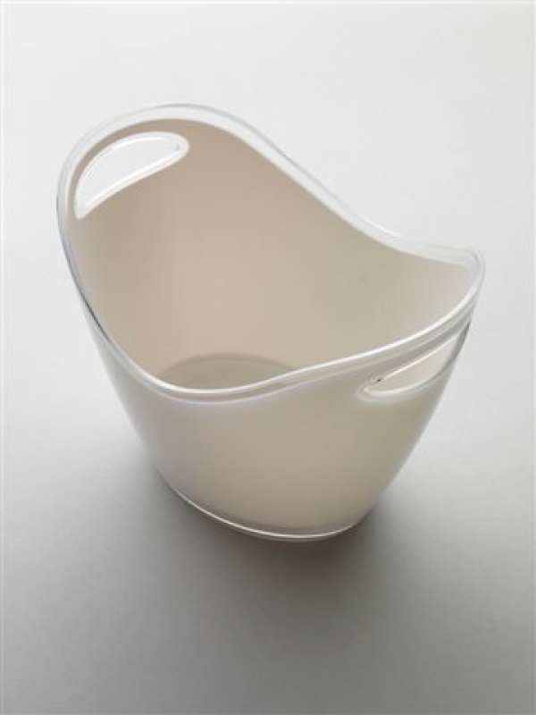 white champagne bucket