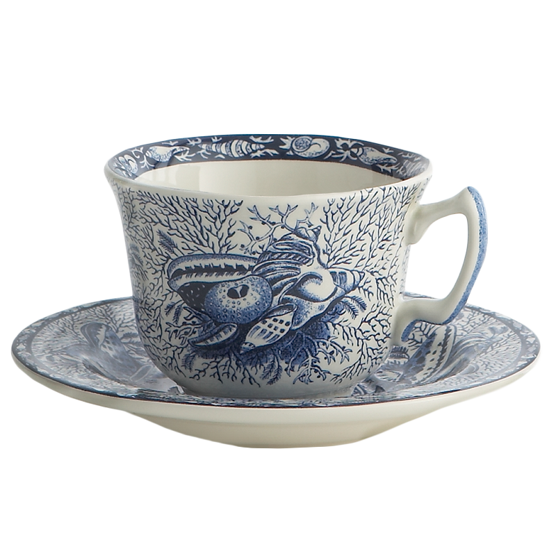Mottahedeh Blue Torquay Cup & Saucer