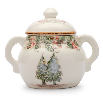 Arte Italica Natale Sugar Bowl - Thumbnail 3