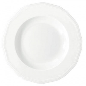 Raynaud Argent White French Rim Soup Plate