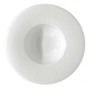 Raynaud Mineral White Rim Soup Plate - 8.9"