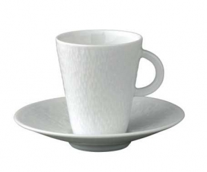 Raynaud Mineral White Moka Cup (only).- 3 oz