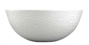 Raynaud Mineral White Salad Bowl Calabash Shaped - 59 oz.