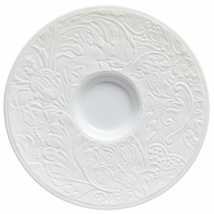 Raynaud Italian Renaissance White Coffee Saucer -5"