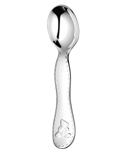 Christofle Charlie Bear Silver Plated Baby Spoon
