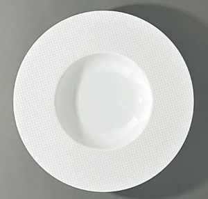 Raynaud Checks by Thomas Keller Rim Soup Plate - Xtra Large