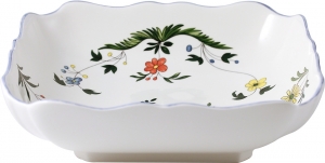 Gien Oiseaux de Paradis Square Fruit Dish - 9.5"