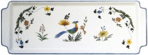 Gien Oiseaux De Paradis Oblong Serving Tray