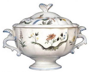 Gien Oiseaux De Paradis Soup Tureen - 100 oz.