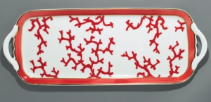 Raynaud Cristobal Coral Long Cake Plate