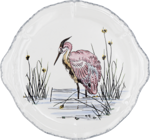 Gien Grands Oiseaux Cake Platter - 13.25"