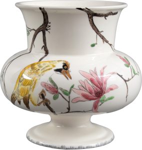 Gien Grands Oiseaux Vase Faenza Small