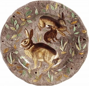 Gien Rambouillet Rim Soup - Rabbit