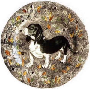 Gien Rambouillet Dessert Plate - Basset