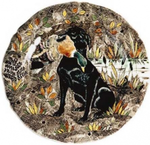 Gien Rambouillet Dessert Plate - Labrador