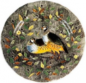 Gien Rambouillet Dinner Plate - Partridge