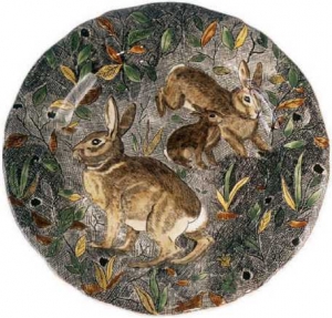 Gien Rambouillet Dinner Plate - Rabbit