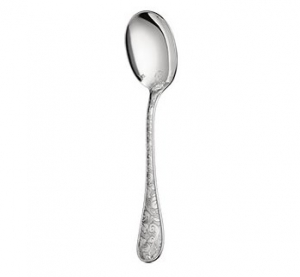 Christofle Jardin D'Eden Sterling Cream Soup Spoon