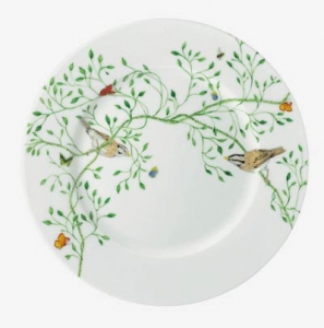 Raynaud Wing Song Salad Plate (Brown Bird)