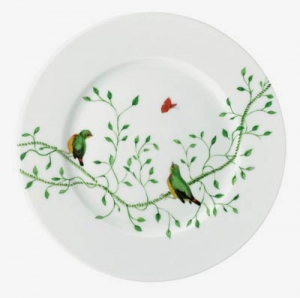 Raynaud Wing Song Dessert Plat (Green)