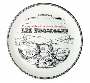 Gien Les Fromages Gastronomie Cheese Platter - 12"