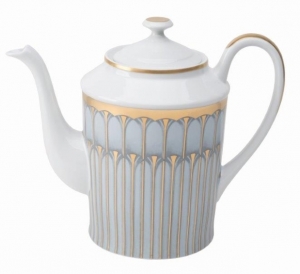 Deshoulieres Arcades Grey & Matte Gold Coffee Pot - Round