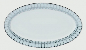 Philippe Deshoulieres Arcades Grey & Platinum Relish Dish