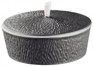 Raynaud Mineral Irise - Dark Grey Covered Sugar Bowl