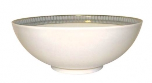 Deshoulieres Arcades Grey & Matte Gold Salad Bowl - 85 oz.