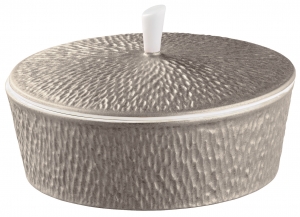 Raynaud Mineral Irise - Warm Grey Covered Sugar Bowl