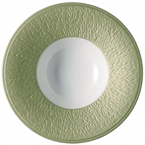 Raynaud Mineral Irise - Olive Rim Soup Plate