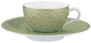 Raynaud Mineral Irise - Olive Moka Saucer (Uni shape)