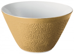 Raynaud Mineral Irise - Yellow Gold Salad Bowl - Cone Shape